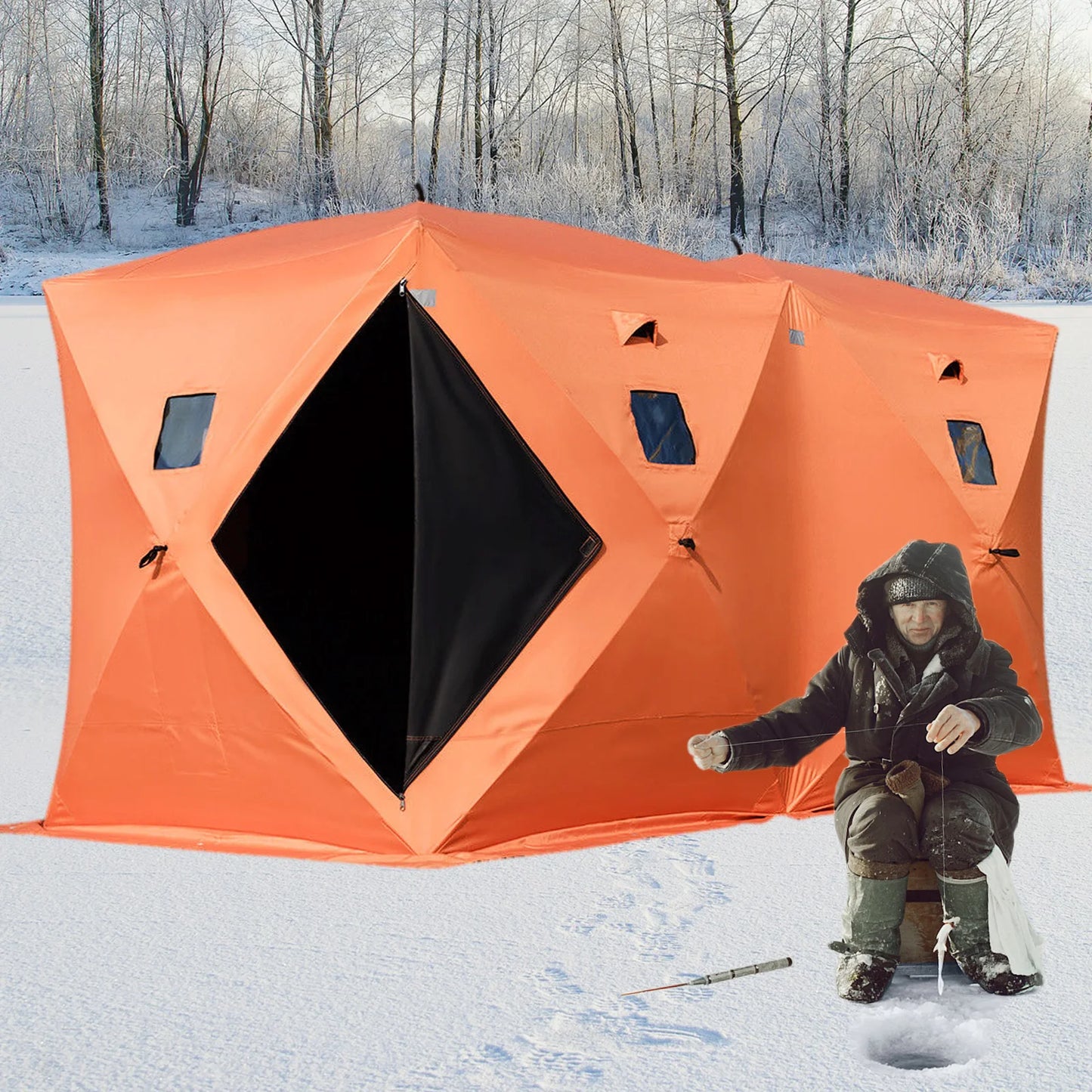 VEVOR Ice Fishing Tent Warm - Tool Traction