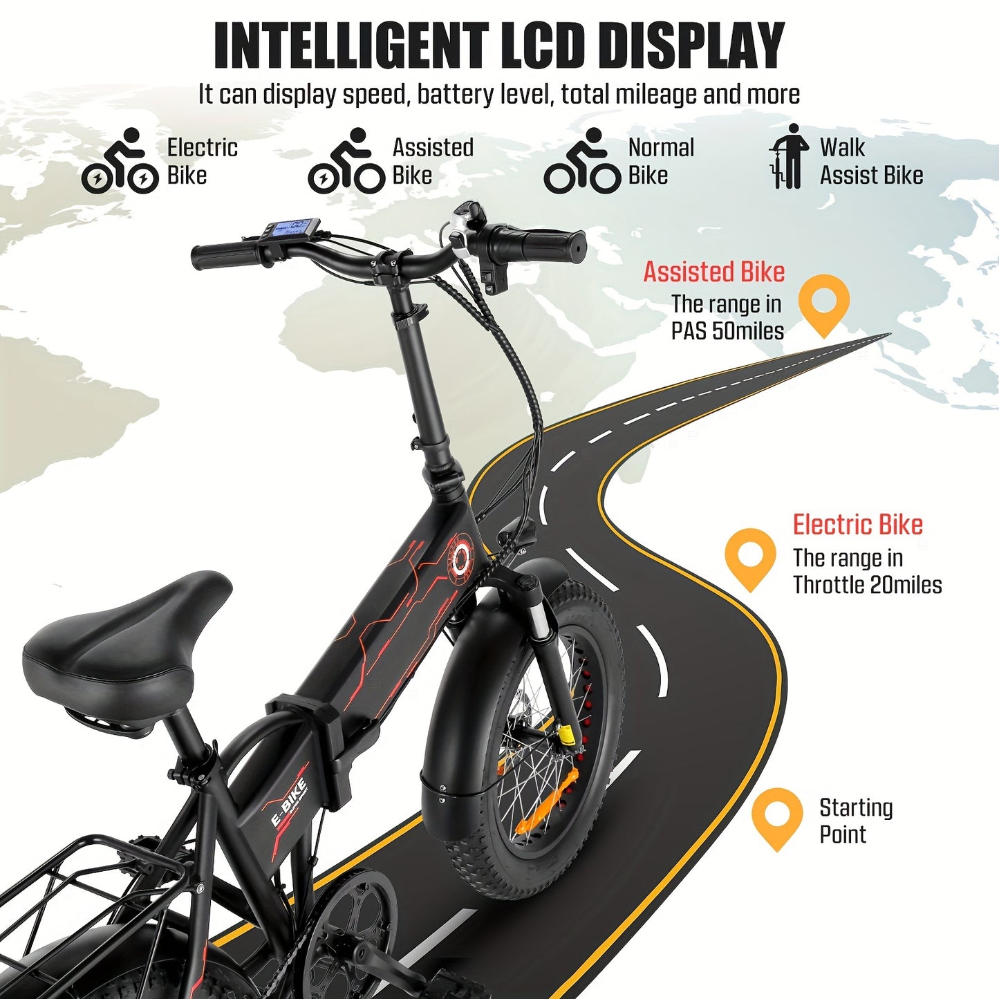 Electric Bike for Adults Folding ,