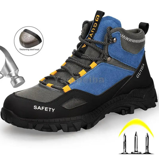 Winter Shoes Work Men Steel Toe Work Boots Puncture-Proof