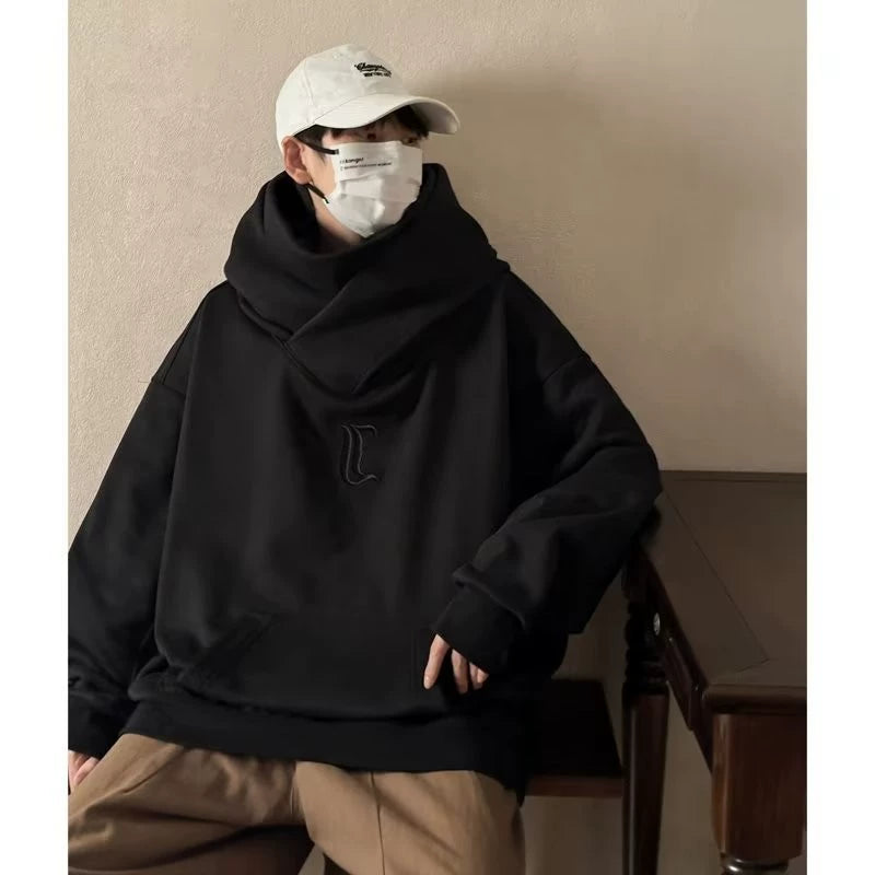 Turtleneck Hooded Sweatshirt Men's and Women'