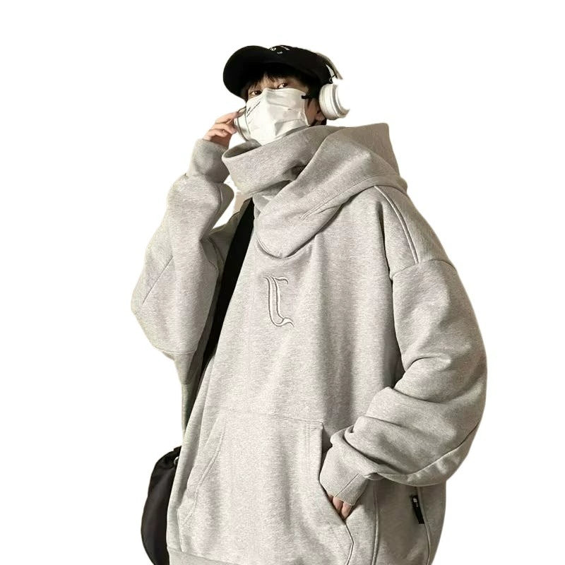 Turtleneck Hooded Sweatshirt Men's and Women'