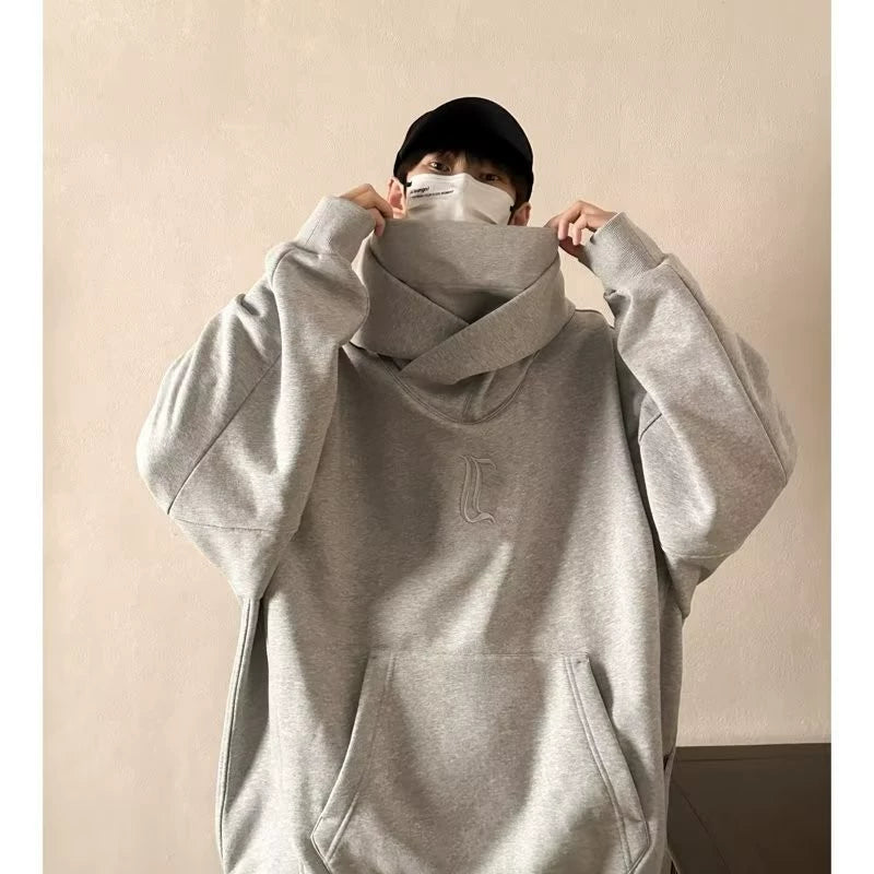 Turtleneck Hooded Sweatshirt Men's and Women'