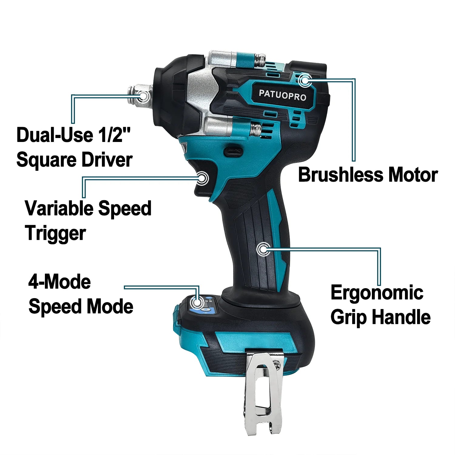 1/2-Inch Impact Wrench  Cordless - Tool Traction