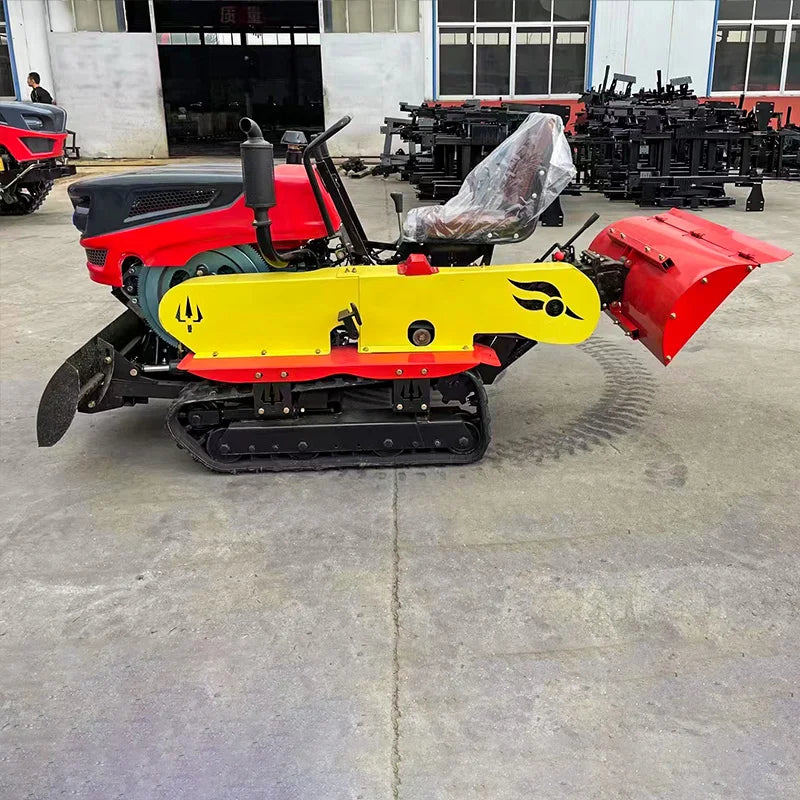 Crawler type rotary tiller,