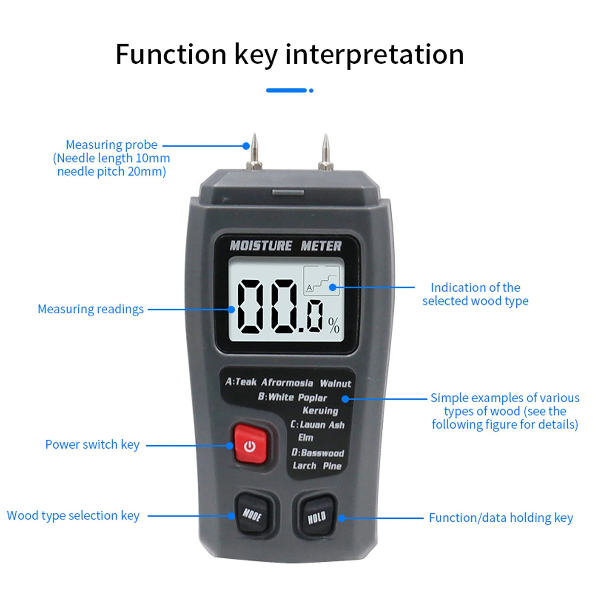 Wood Moisture Meter - Tool Traction