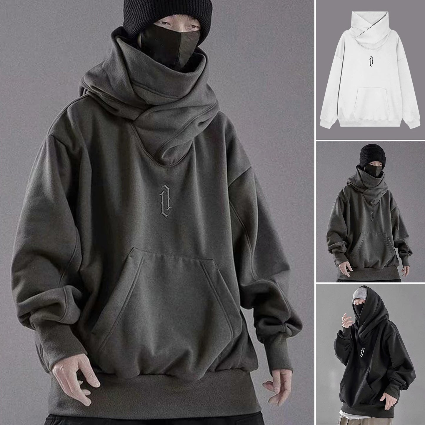 Hoodie Pullover Loose Men Coat Tops