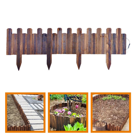 Artificial Garden Fence  Lawn Wooden Border