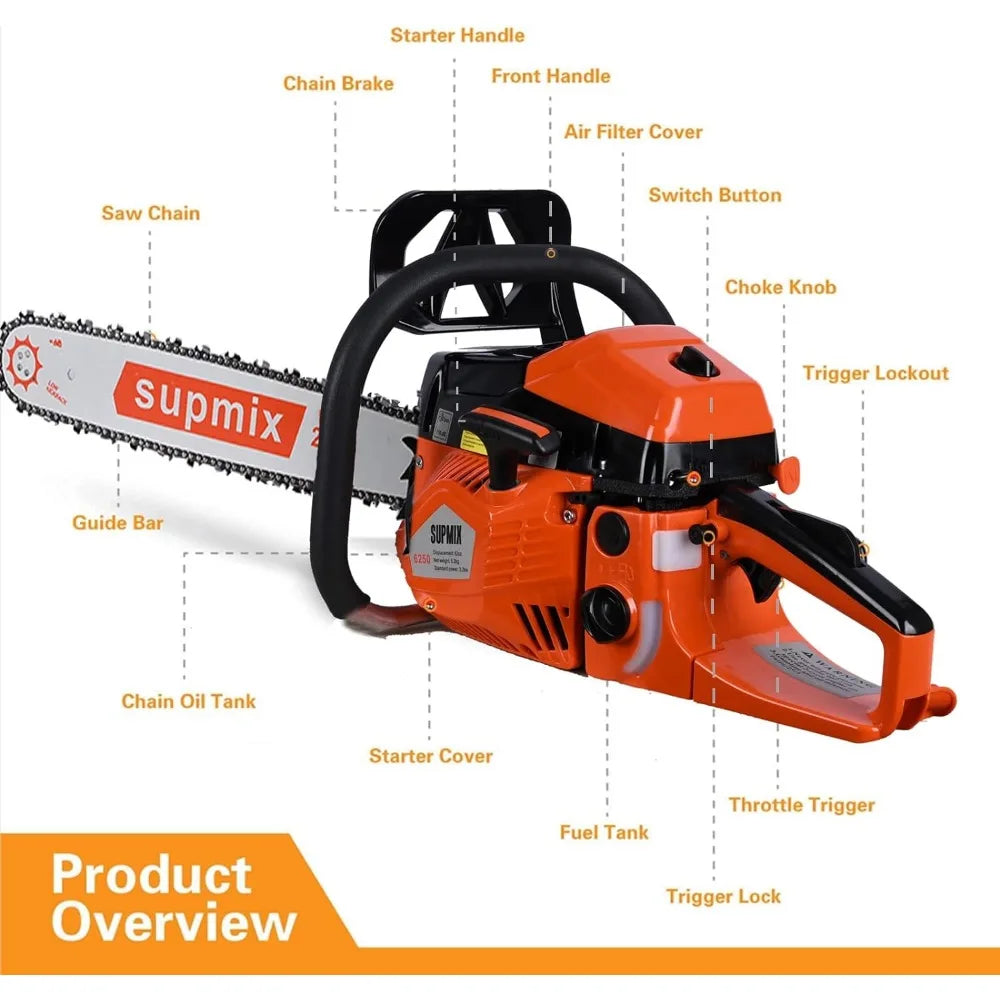 Gas Chainsaw 62CC Power - Tool Traction