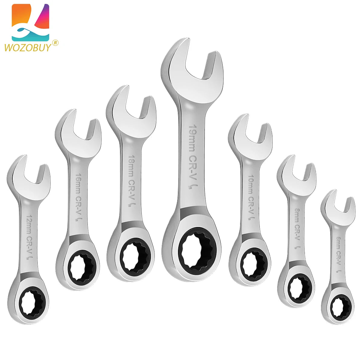 Wrench Stubby Combination Ratchet Socket Spanner Nut Repair Tools - Tool Traction