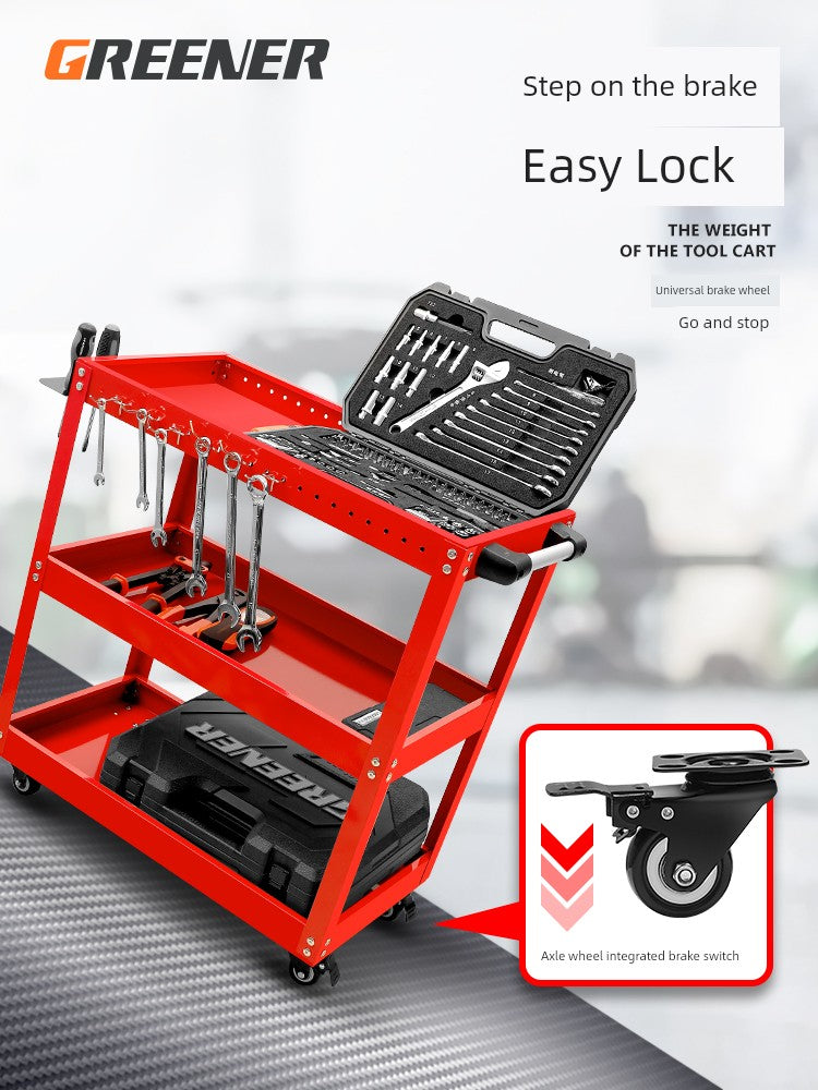 Car Trolley Tool Storage Rack Box