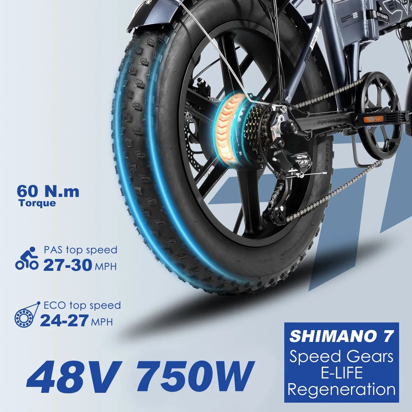 Folding Electric Bike 20 Inch Fat Tire