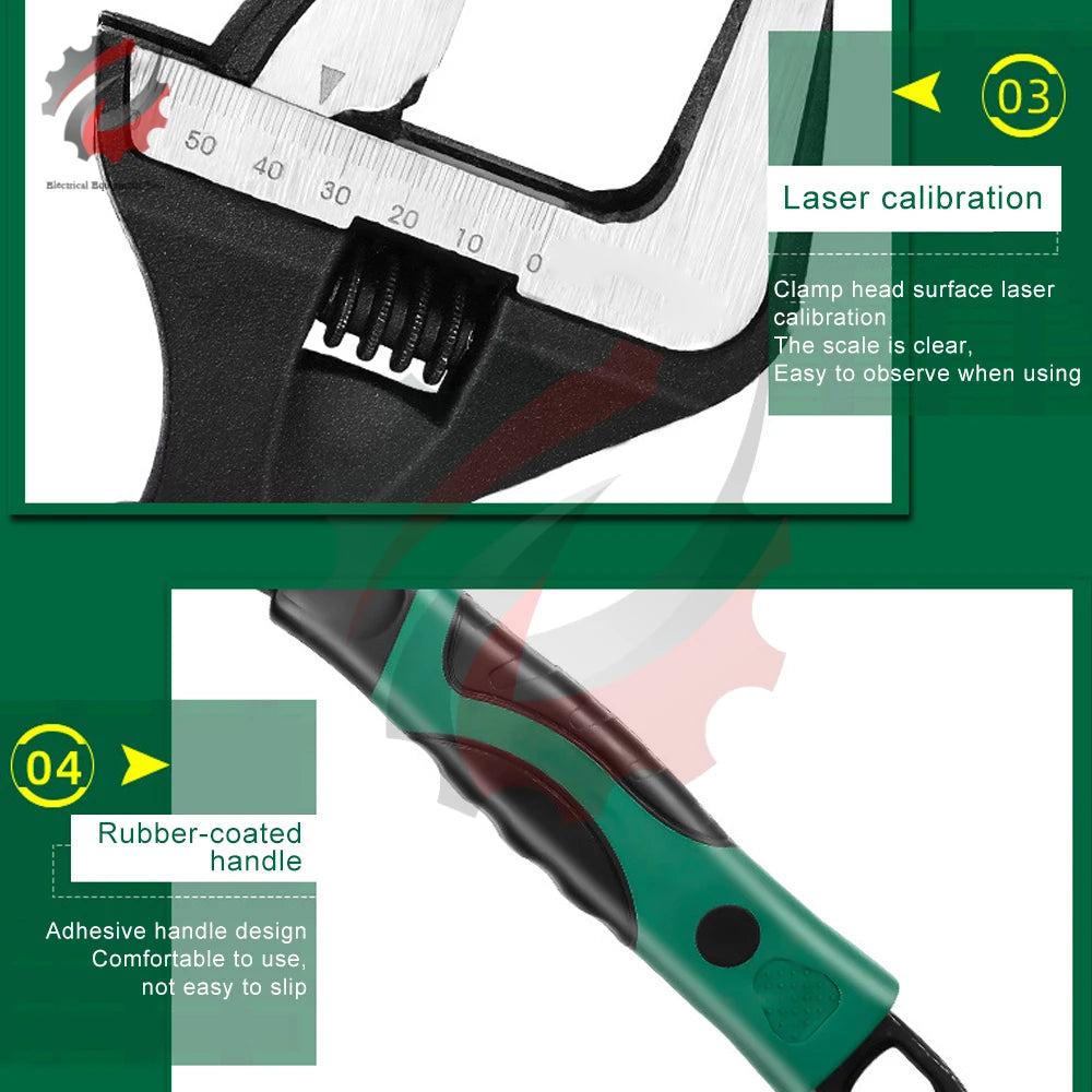 Adjustable Wrench Universal Spanner Steel