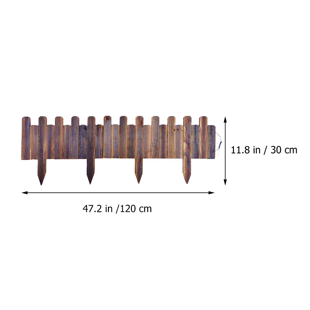 Artificial Garden Fence  Lawn Wooden Border