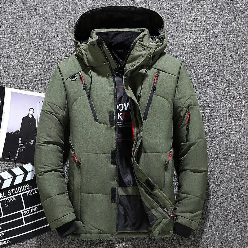 Jacket Fashion Long-Sleeved Warmth Thickened Hooded Coat