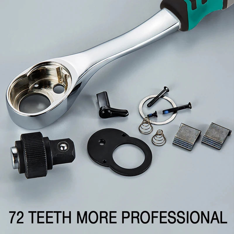 Ratchet Wrench 1/4" 3/8" 1/2" Steel High - Tool Traction