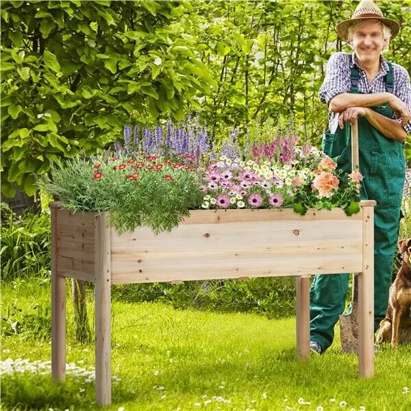 Raised Garden Bed Elevated Wooden Planter