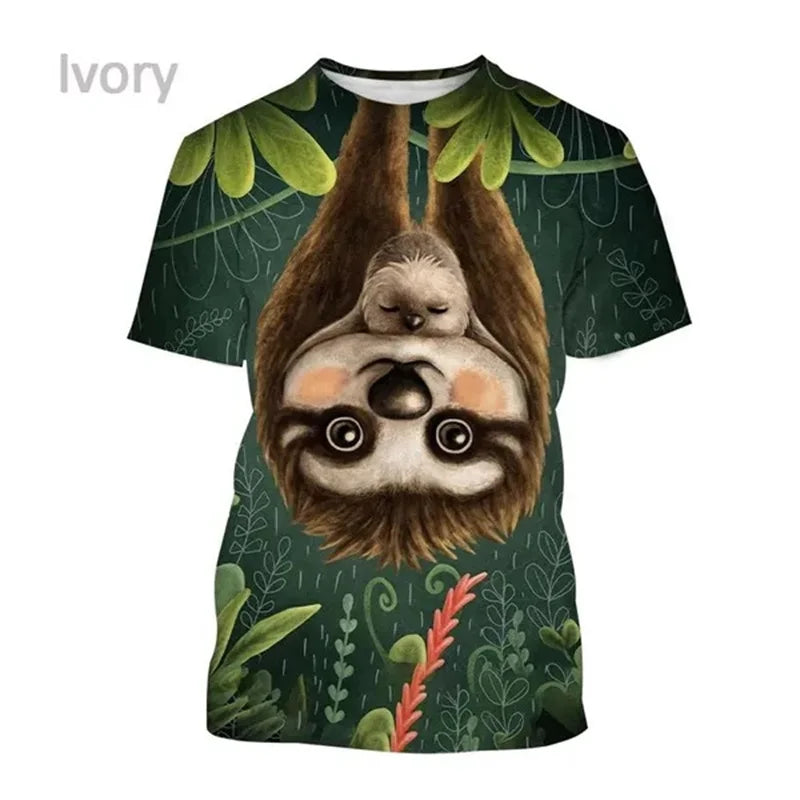 Tropics Sloth Cute T Shirt