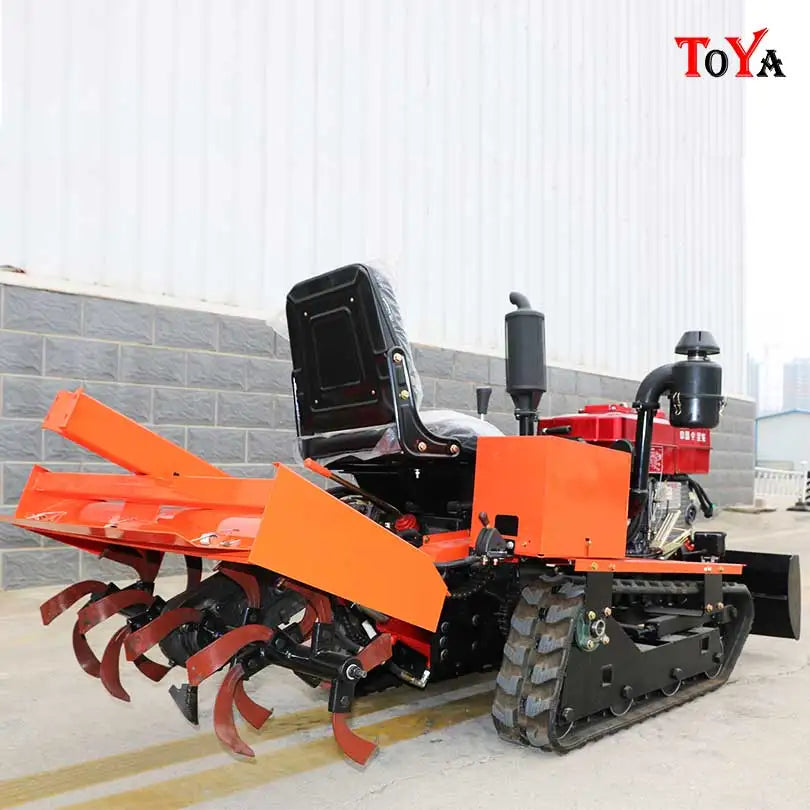 Crawler type rotary tiller,