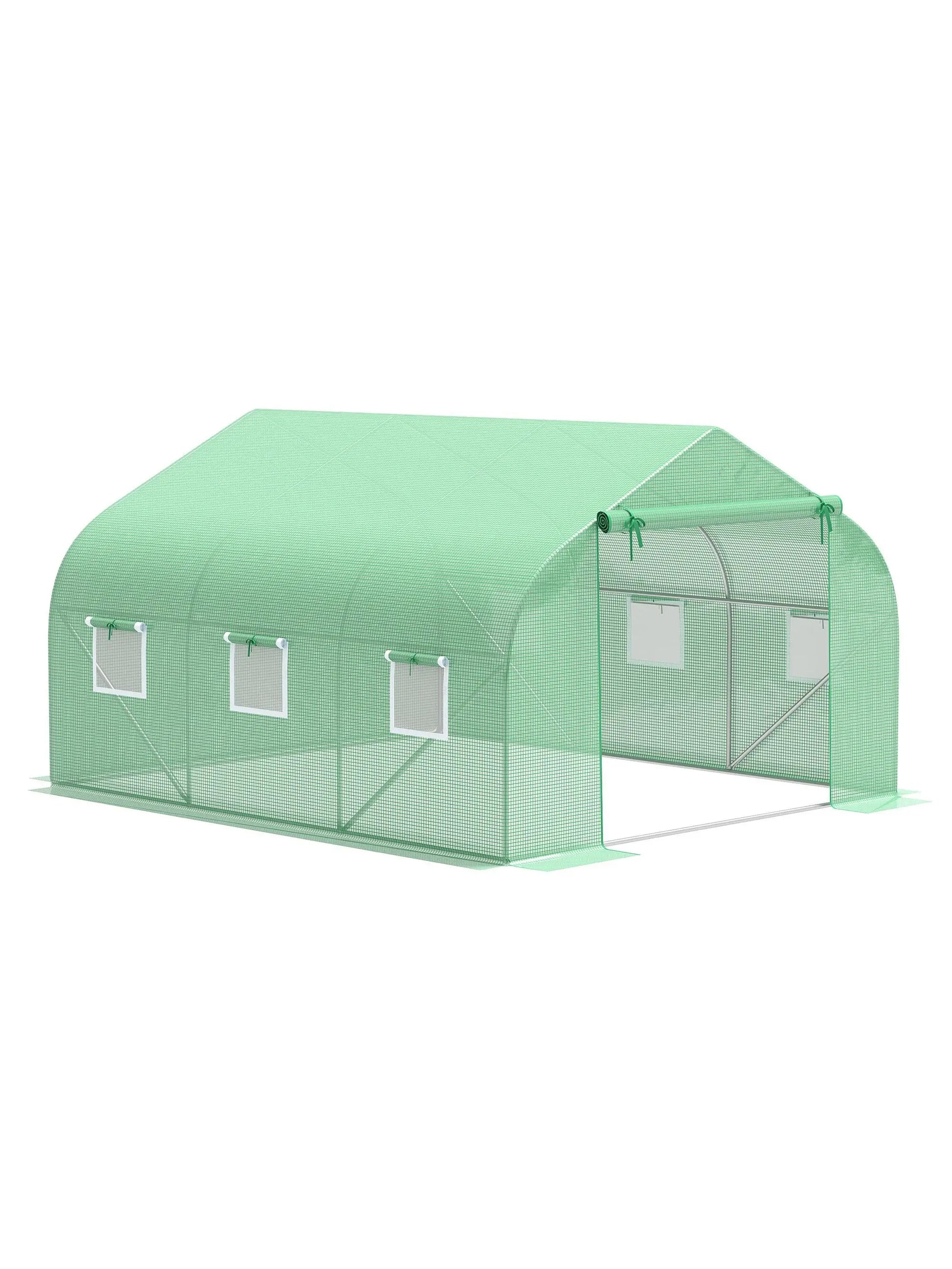 Greenhouse Hot House 12' x 10' x 7' Outdoor - Tool Traction