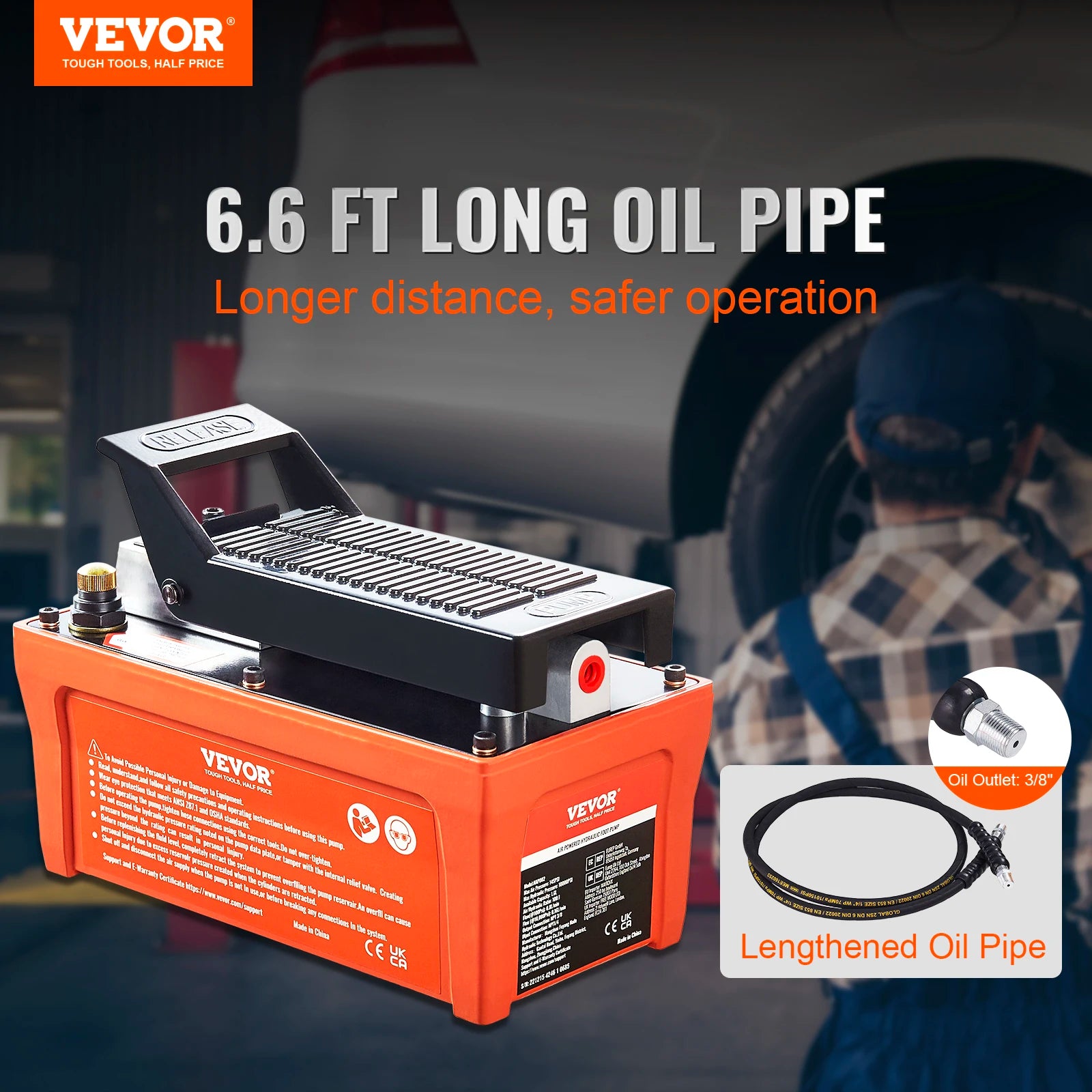 VEVOR Air Hydraulic Pump - Tool Traction