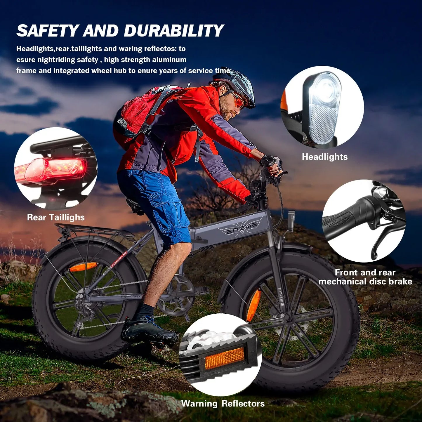 Folding Electric Bike 20 Inch Fat Tire