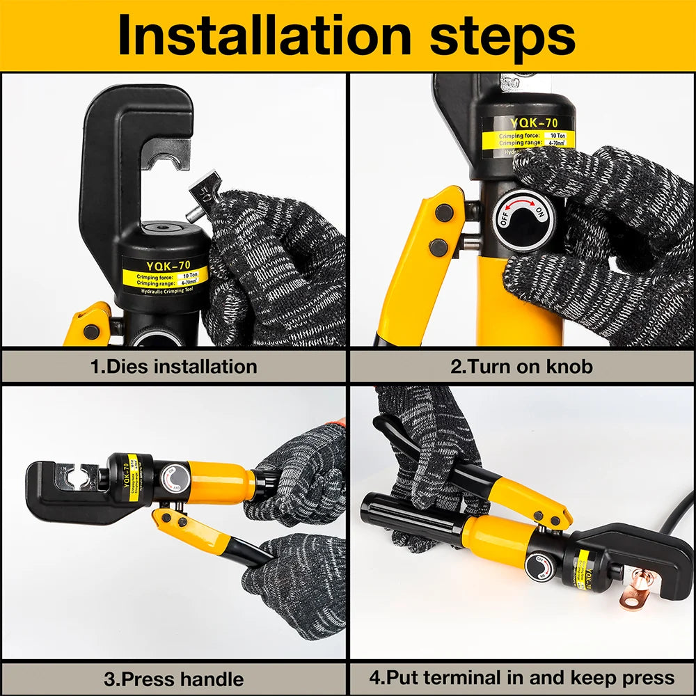 Crimping Tool 4-70mm² Hydraulic