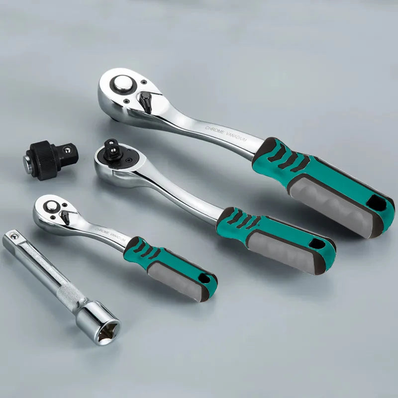Ratchet Wrench 1/4" 3/8" 1/2" Steel High - Tool Traction