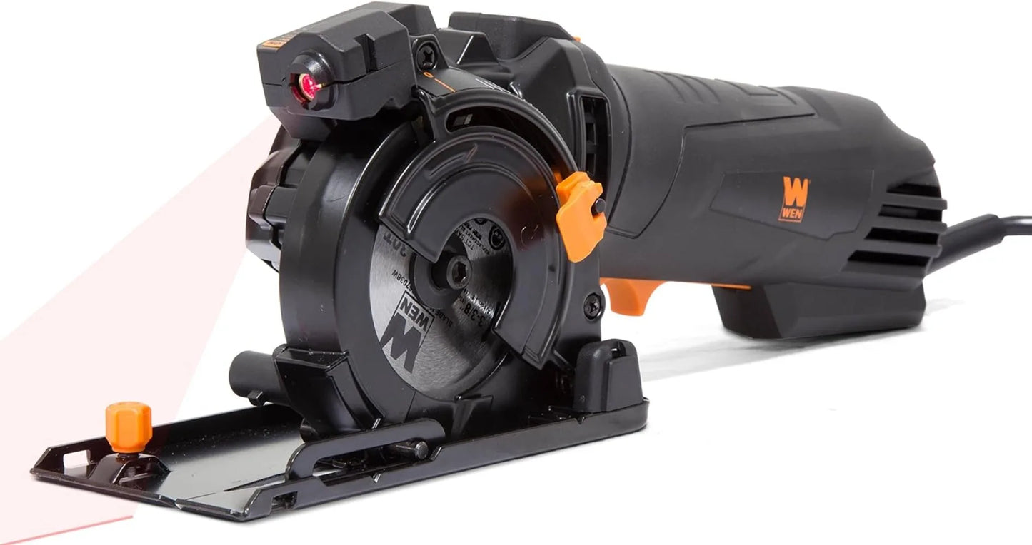 Compact Circular Saw with Laser, - Tool Traction