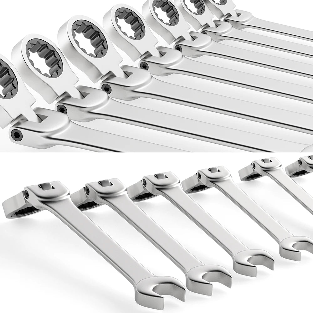 Ratcheting Combination Wrench Set, - Tool Traction