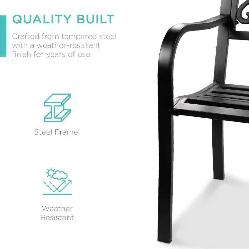 Outdoor Bench Steel Garden - Tool Traction
