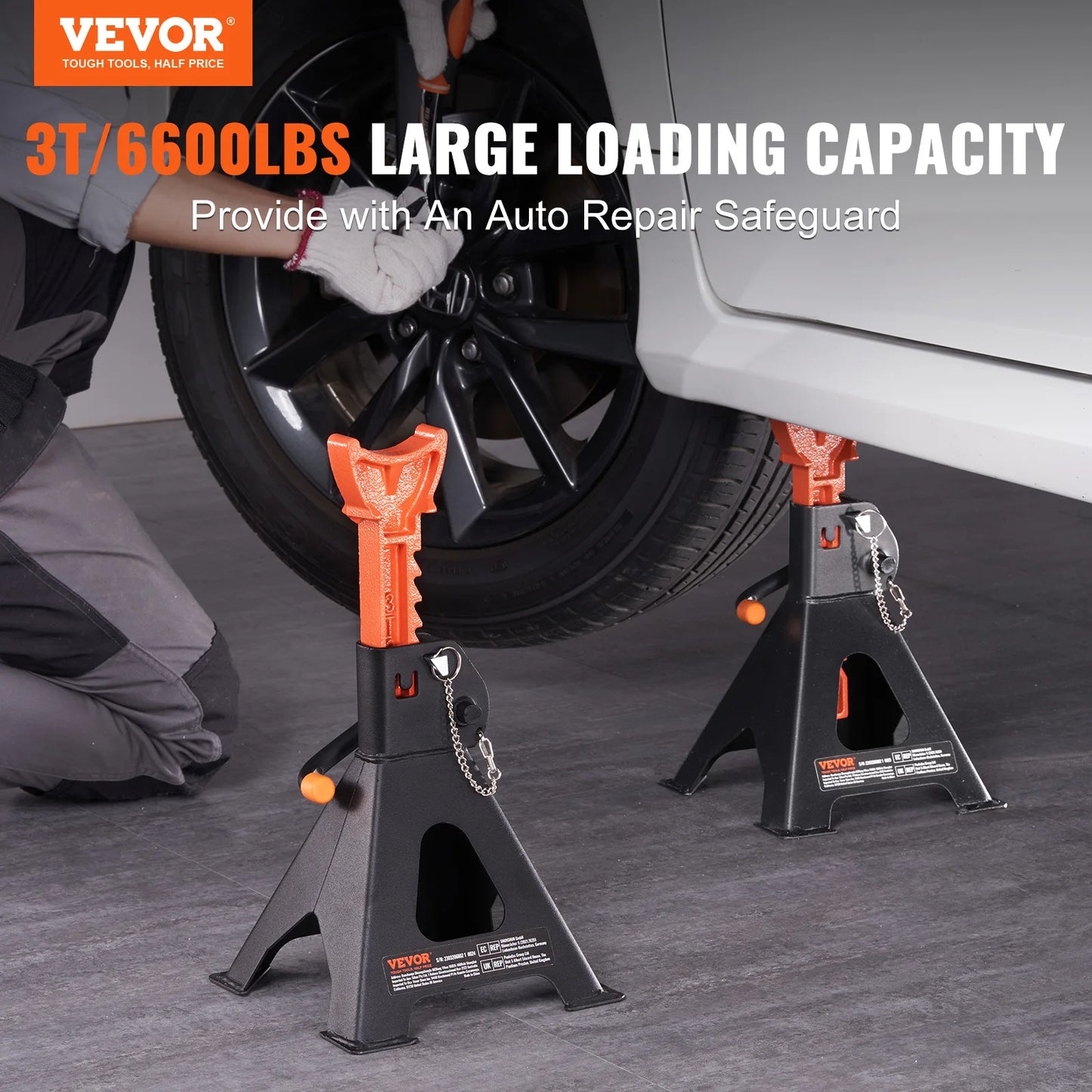 VEVOR Jack Stands 3/6 Ton - Tool Traction