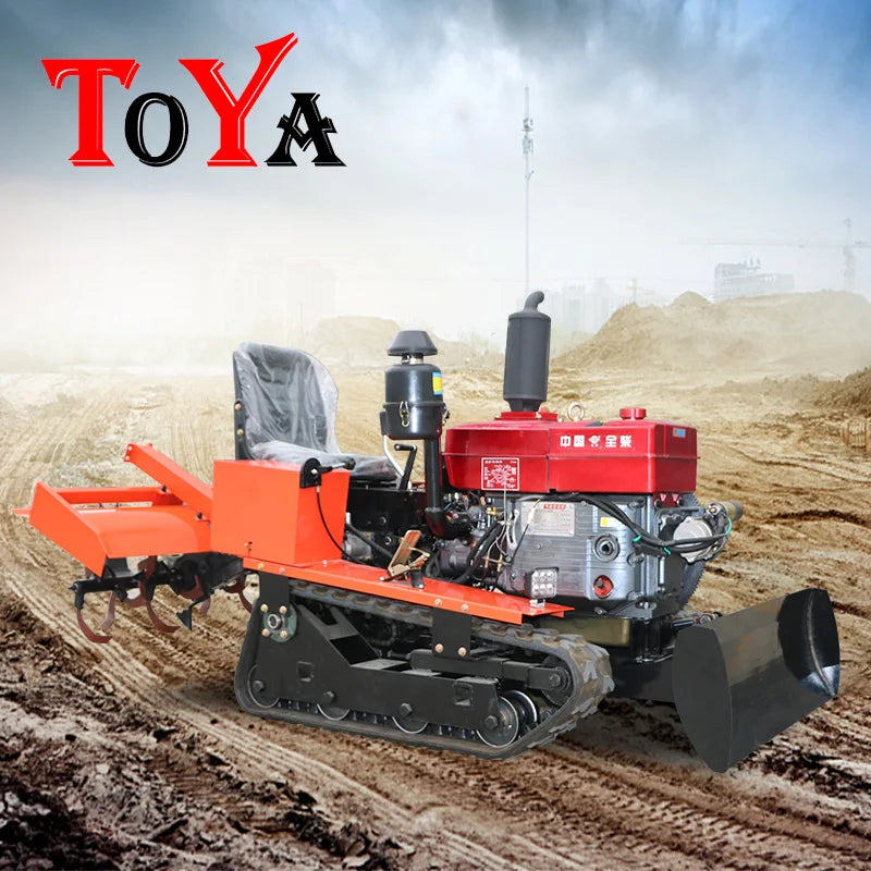 Crawler type rotary tiller,