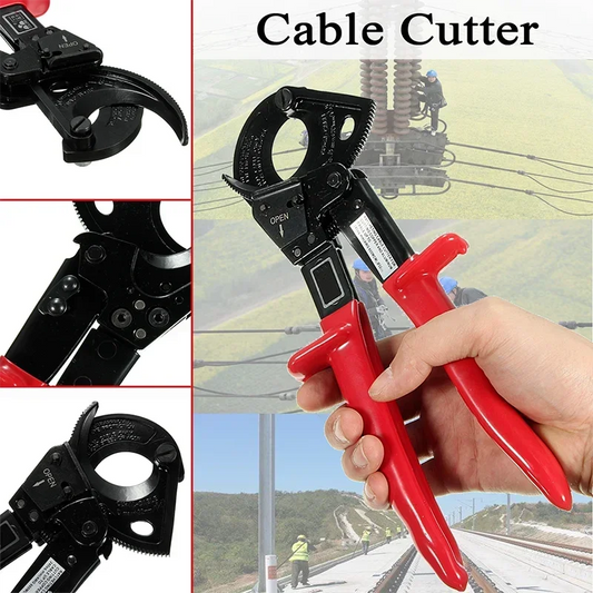 Cutting Pliers Ratchet Cable Cutter Ratcheting Metal Wire Cut Up - Tool Traction