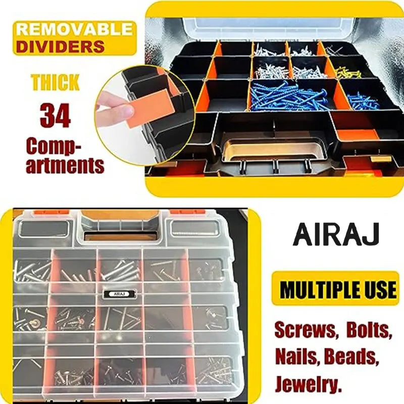 Parts Organizer 34-Compartments Double Side - Tool Traction