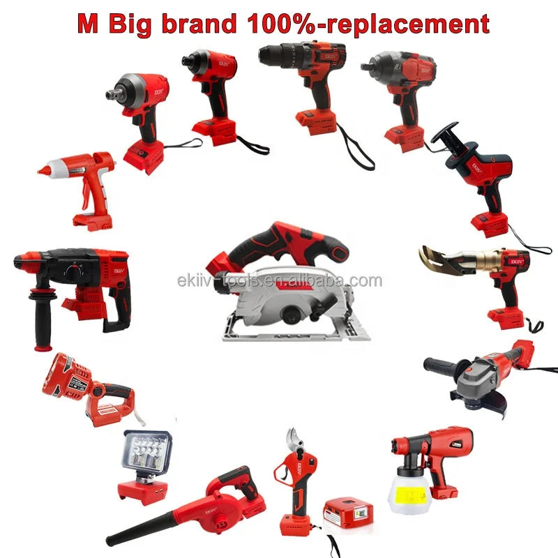 Hammer Drill Impact Screw Driver Cordless Power Tools Set Combo