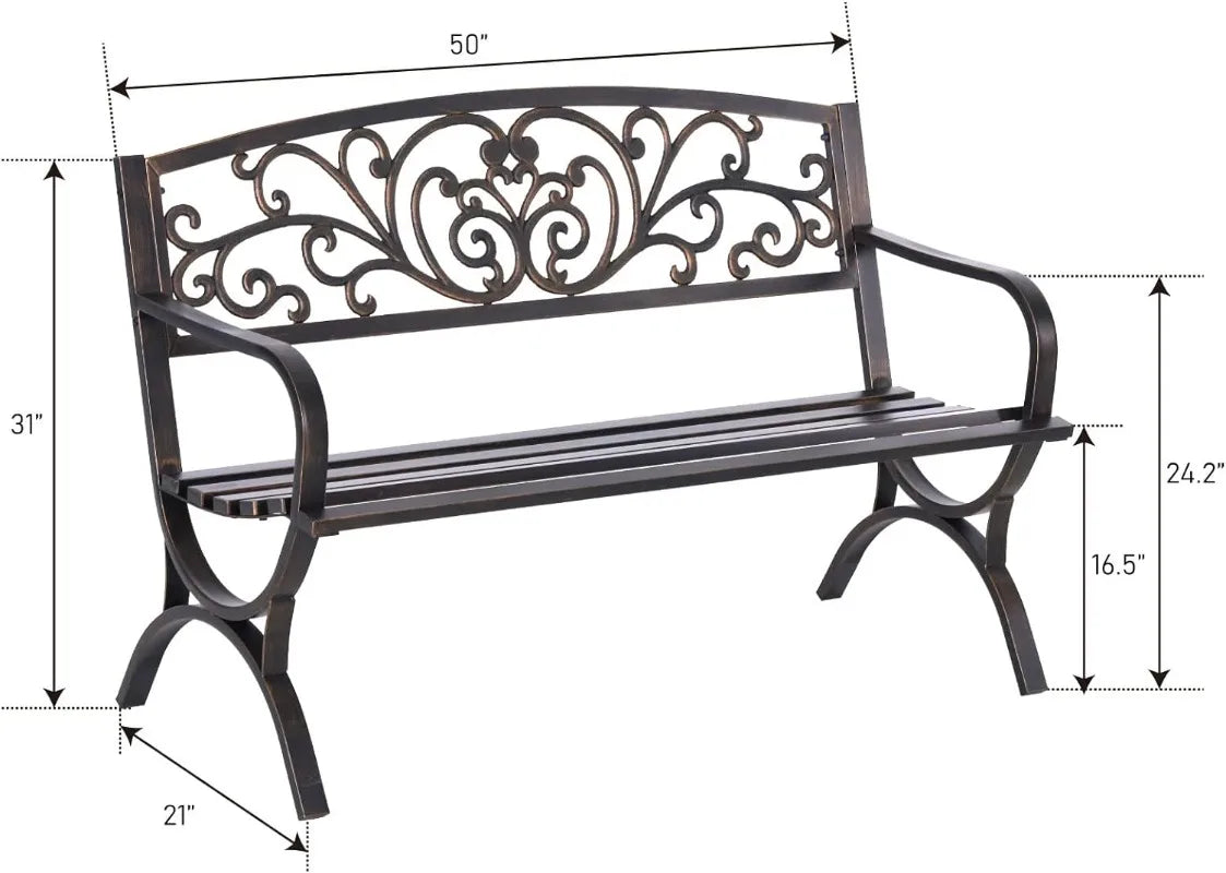 Outdoor Garden Bench, - Tool Traction