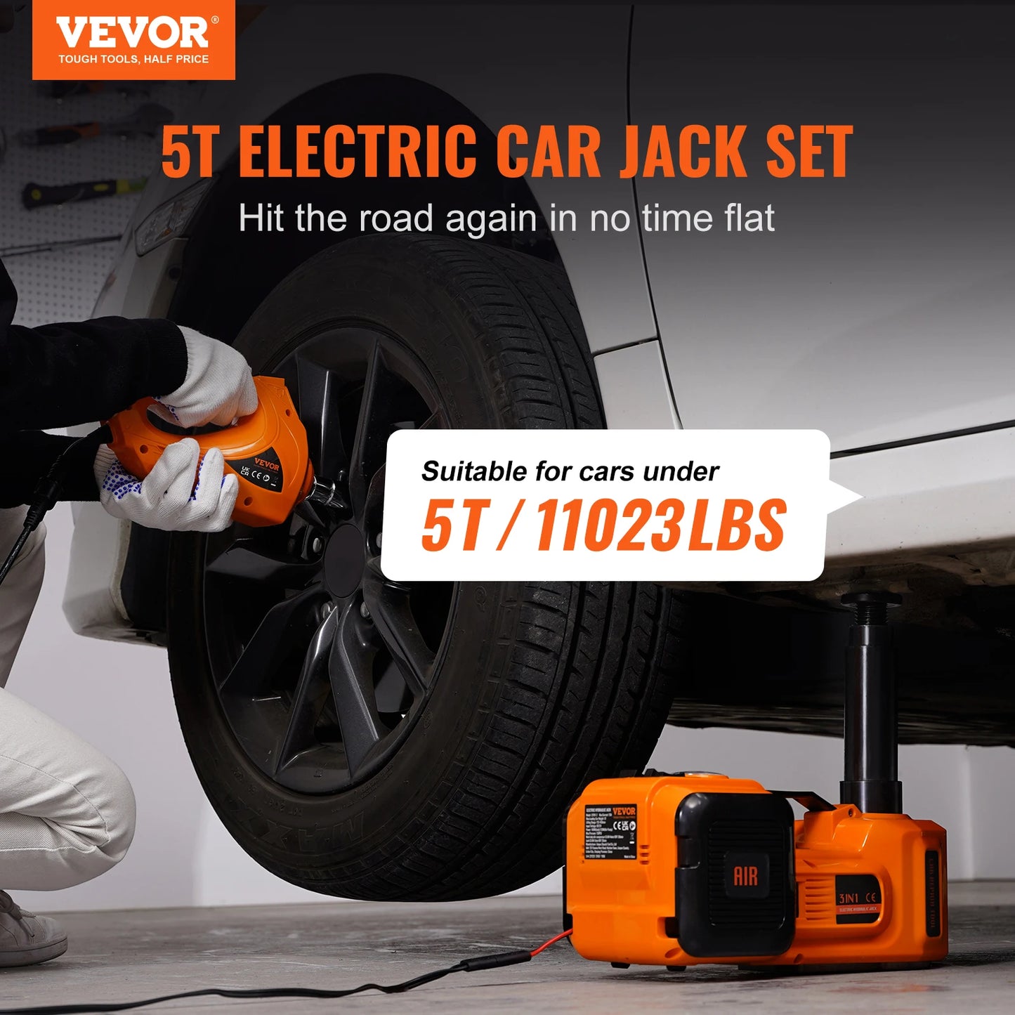 VEVOR 5 Ton Electric Car Jack - Tool Traction