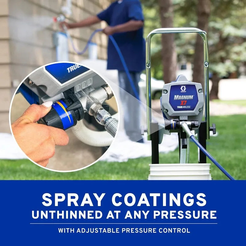 Airless Paint Sprayer, Gray Graco Magnum 262805 X7 Cart - Tool Traction