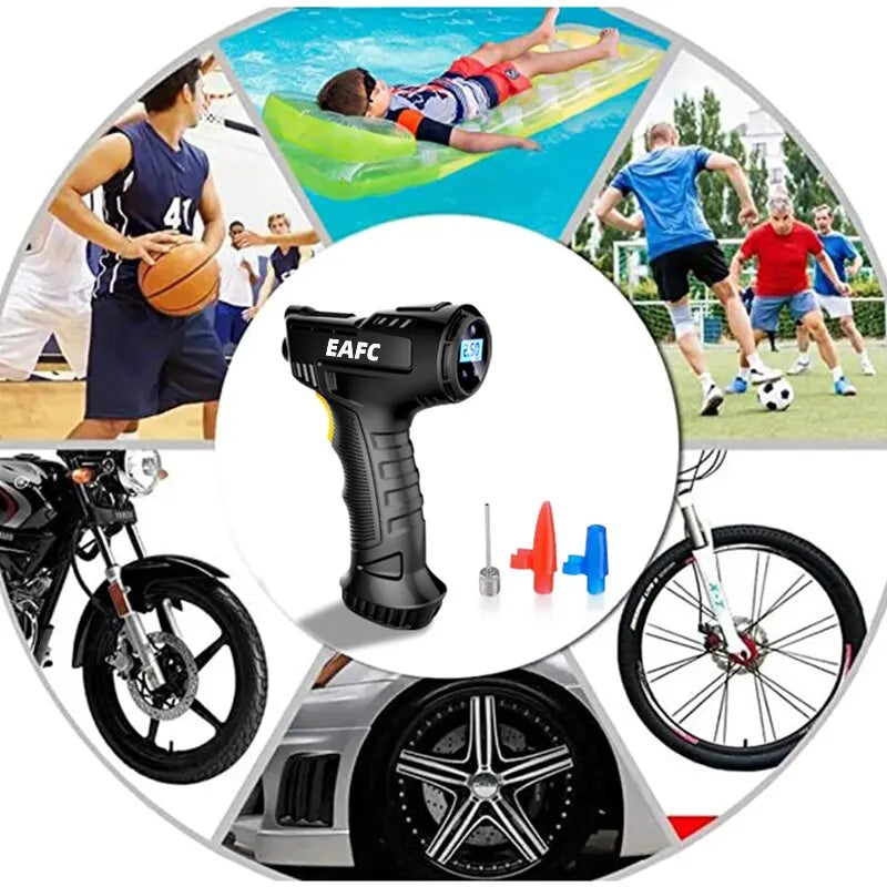 Air Compressor Inflatable Pump Portable for Car, Bicycle, Balls