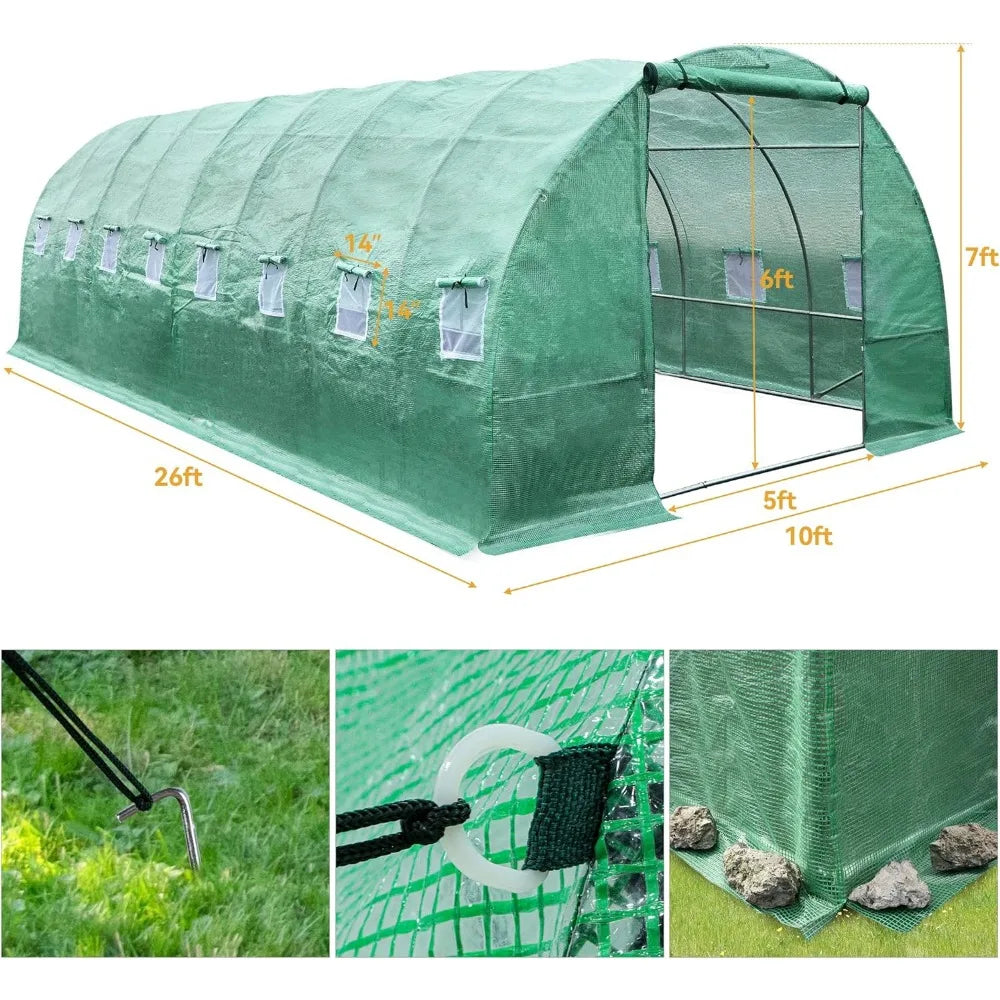 Greenhouse Heavy Duty 26x10x7ft - Tool Traction