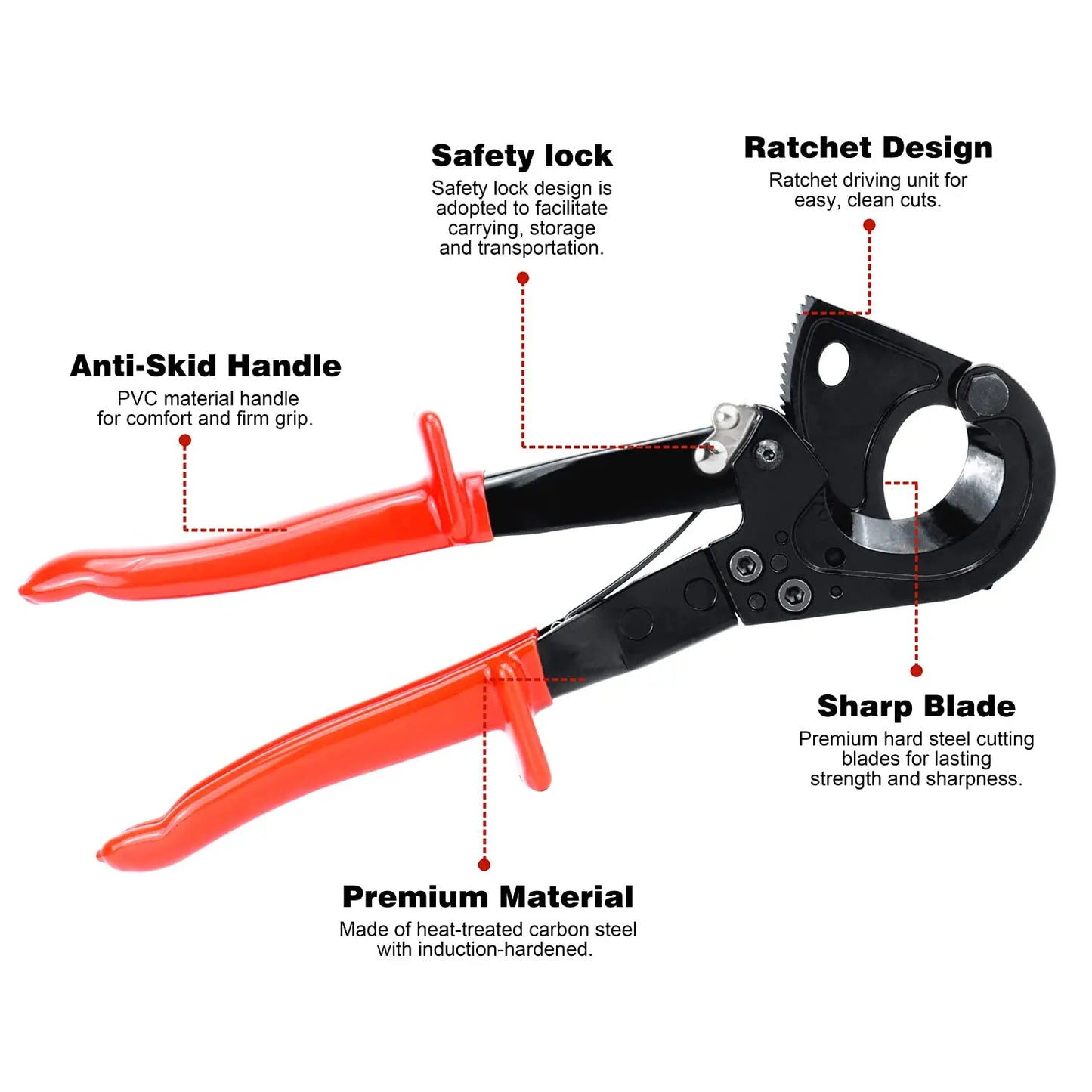 Cable Cutters Heavy Duty for Electricians and DIY - Tool Traction