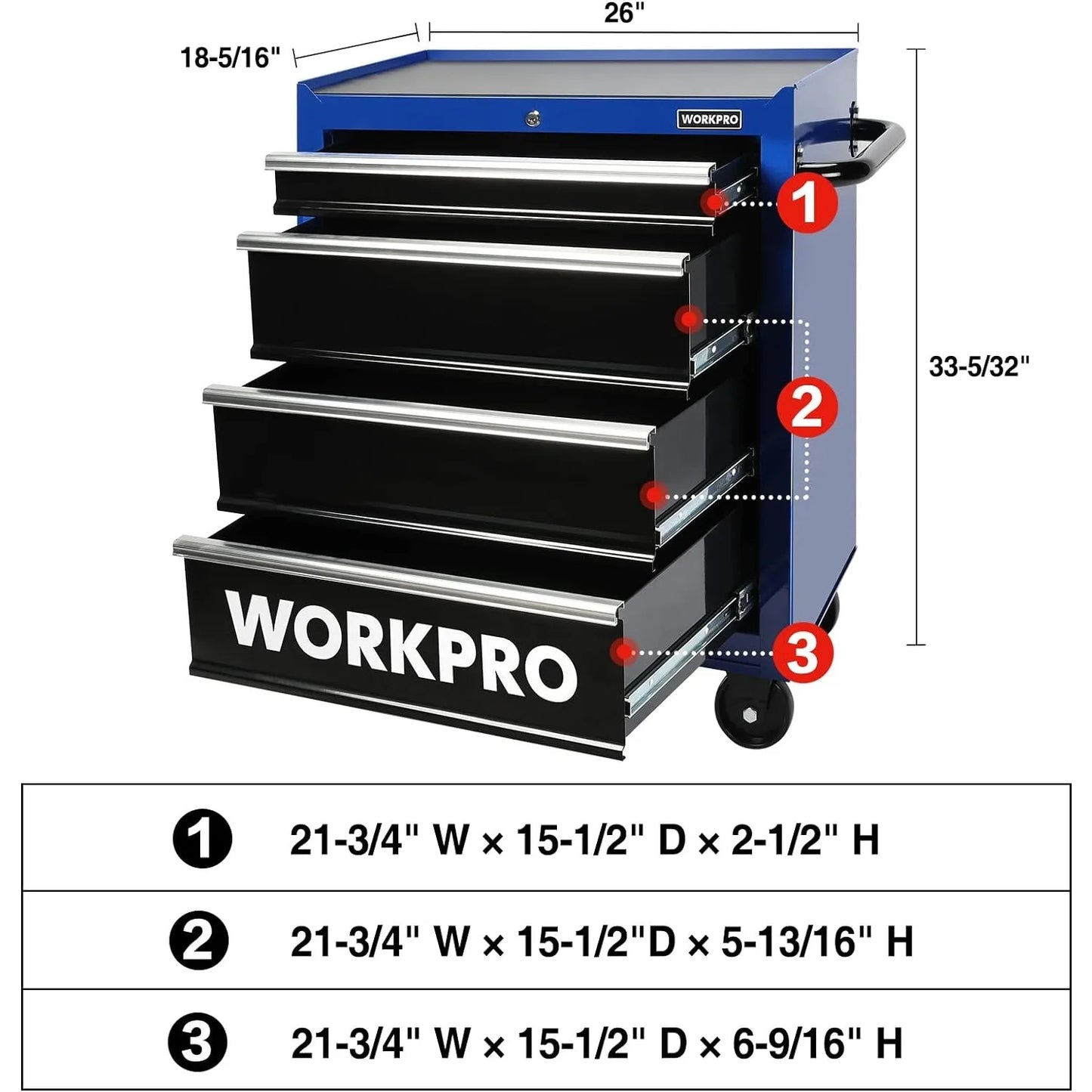 Rolling Metal Storage Cabinet with Casters