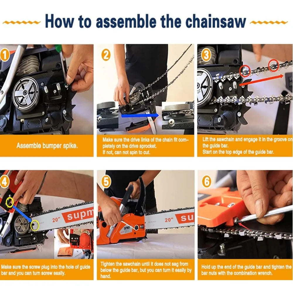 Gas Chainsaw 62CC Power - Tool Traction