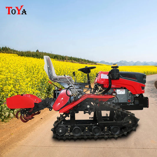 Crawler type rotary tiller,