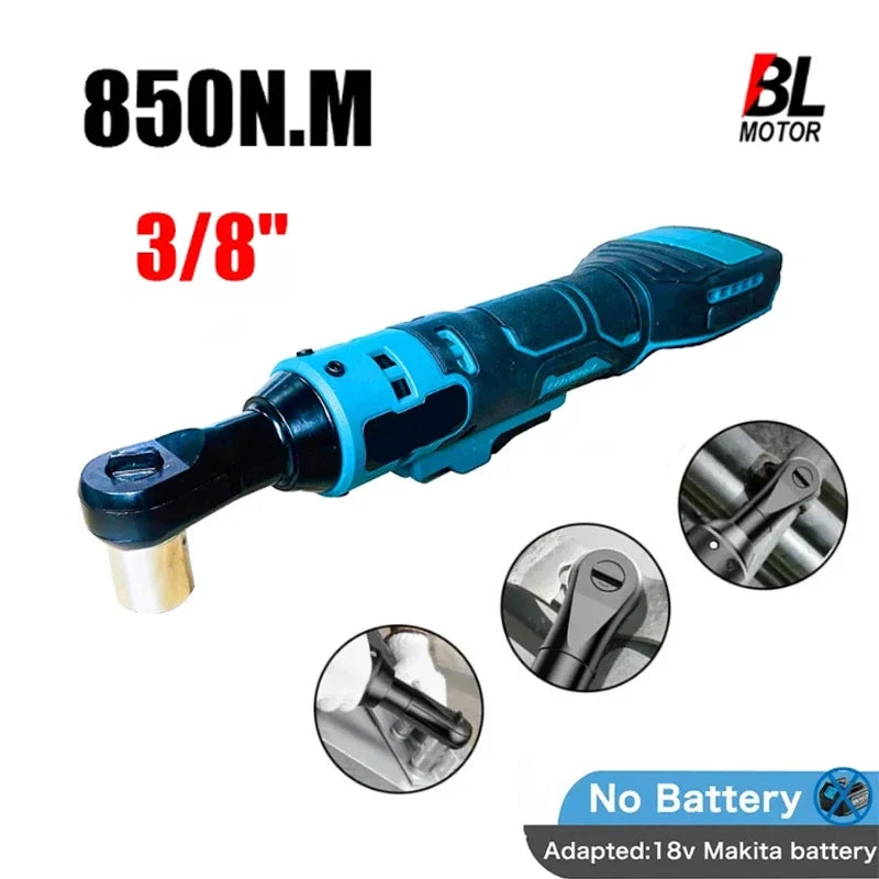 Ratchet Wrench 3/8'' Electric Rechargeable  For Makita 18V Battery - Tool Traction