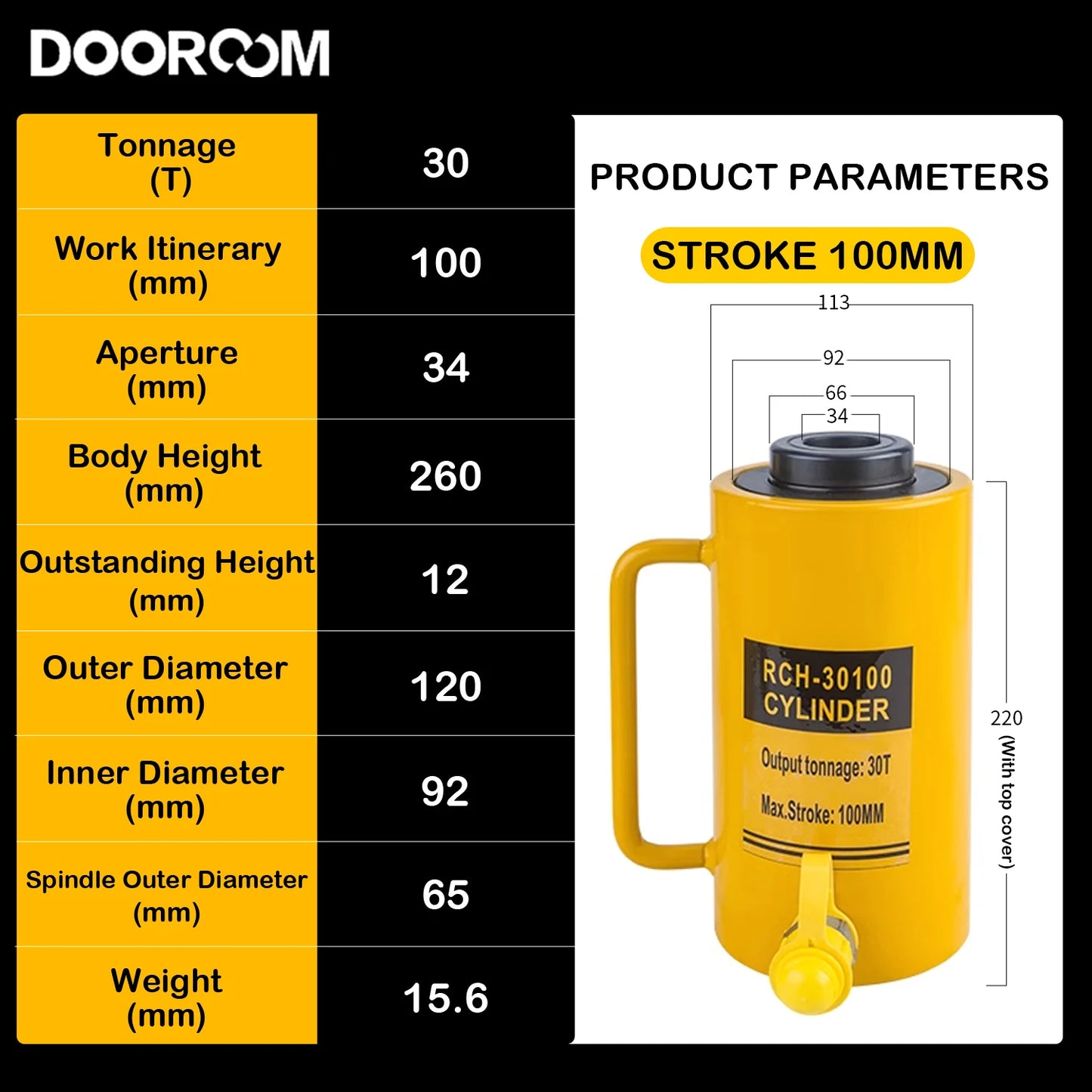 Hollow Plunger Hydraulic Cylinder