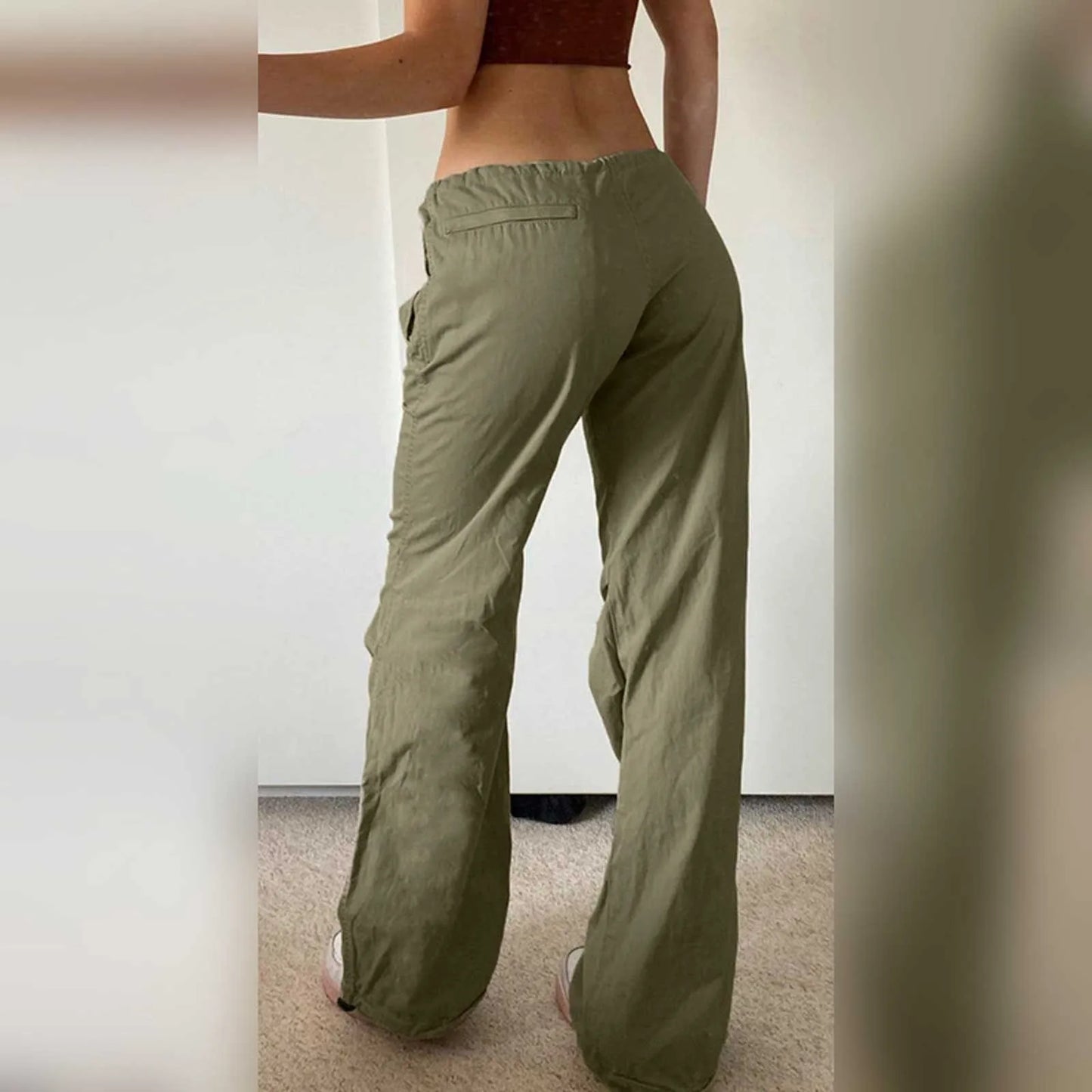 Women's  Drawstring Pants Low-