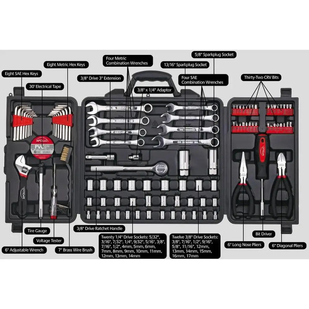 Mechanics Tool Kit 101pc Red