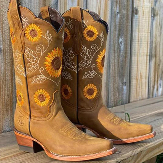 Western Cowboy Women Boots