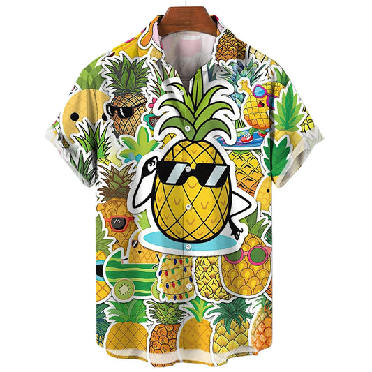 Fruit Pineapple Men or Women  Shirt